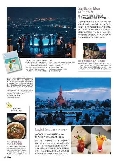 25ans 2026年01月号 Sky Bar by lebua
天空酒吧 by lebua
璀