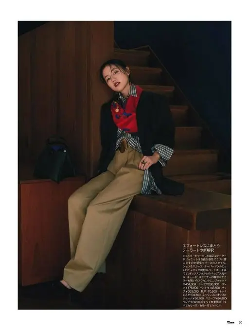 25ans 2026年02月号 毫不费力地穿上
剪裁西装的新解
以肩线为标志的利落西装夹克，用自