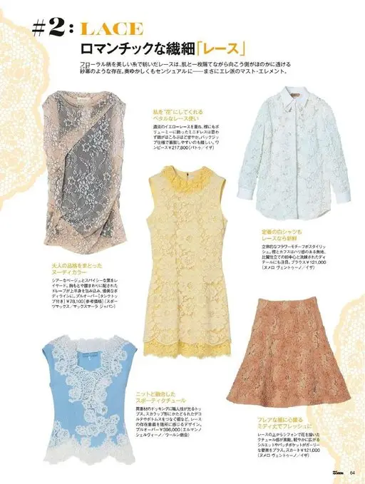 25ans 2026年02月号 #2:LACE
如纱幕般的存在。含蓄又性感，正是优雅派不可或缺的