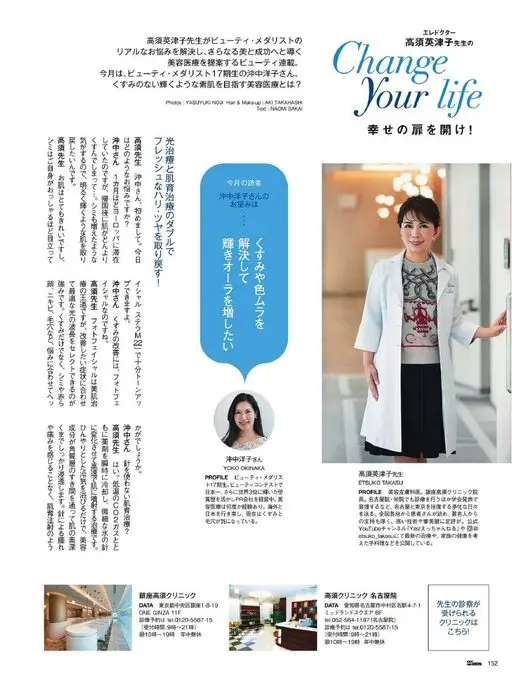 25ans 2026年04月号 Ere Doctor
Change
高须英津子医生
高须英津子医