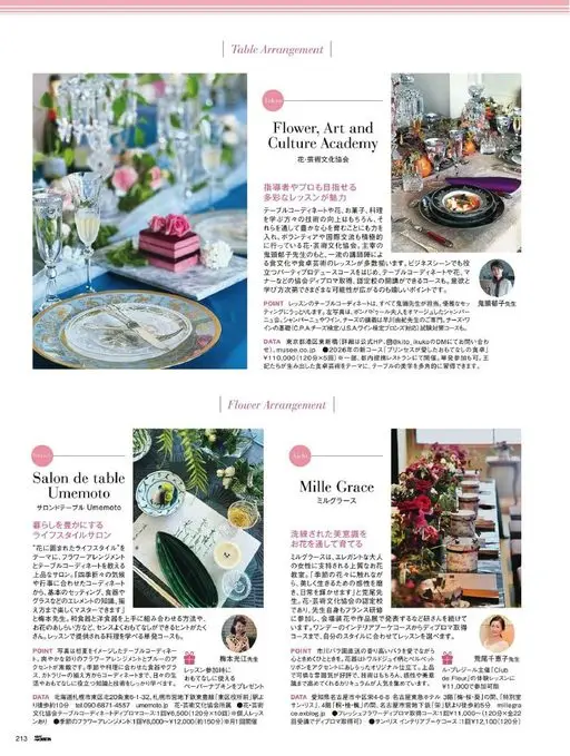 25ans 2026年04月号 餐桌布置（Table Arrangement）