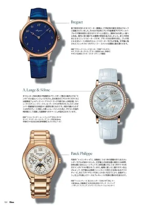25ans 2026年05月号 Breguet
以声音报时的报时机构，在17世纪末诞生之初是搭载