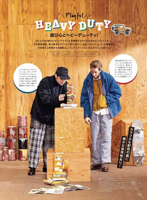 2nd 2026年12月号 HEAVYDUTY
它的真正精髓，其实在于硬朗的户外与军事风格。