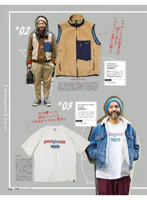 2nd 2026年12月号 从外套到中间层
都能广泛使用
2nd vol.133
