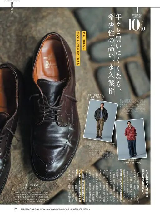 Begin 2026年12月号 FASHION ASSETS
全济制学有
房总房