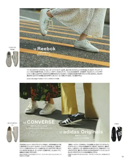 otona MUSE 2026年07月号 CLUBC85
vintage
10 Reebok
想留住的球鞋