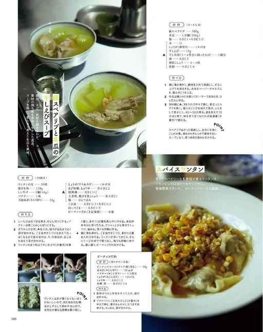 otona MUSE 2026年08月号 A
猪排骨……500g
冬瓜……1/8个（500g）
盐……1小