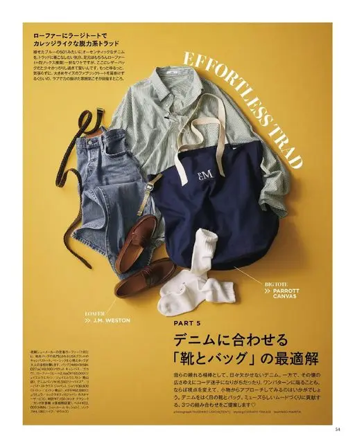 otona MUSE 2026年09月号 学院风般的脱力系传统穿搭
像褪色蓝的501那样有正宗感的牛仔
不