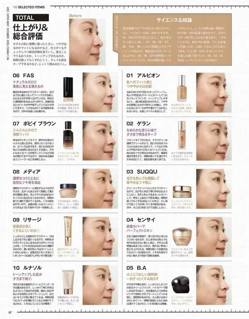 VOCE 2026年12月号 综合评分
完成度以及能否持妆等，都要仔细读进去。
10 SELE