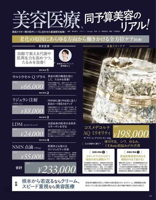 VOCE 2026年12月号 美容医疗
Ultracel Q Plus
美肌医生团队根据肌肤与