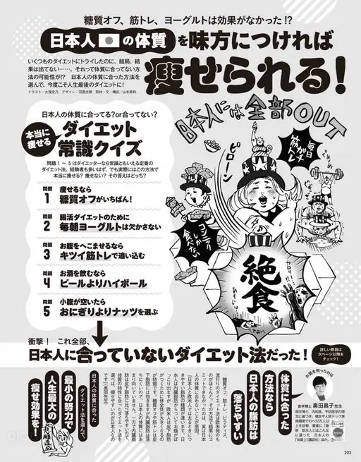 VOCE 2026年12月号 无糖、力量训练、酸奶竟然都没效果！？
只要把它们变成自己的武器